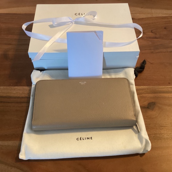 Celine Large Wallet full set Tan - Picture 5 of 11